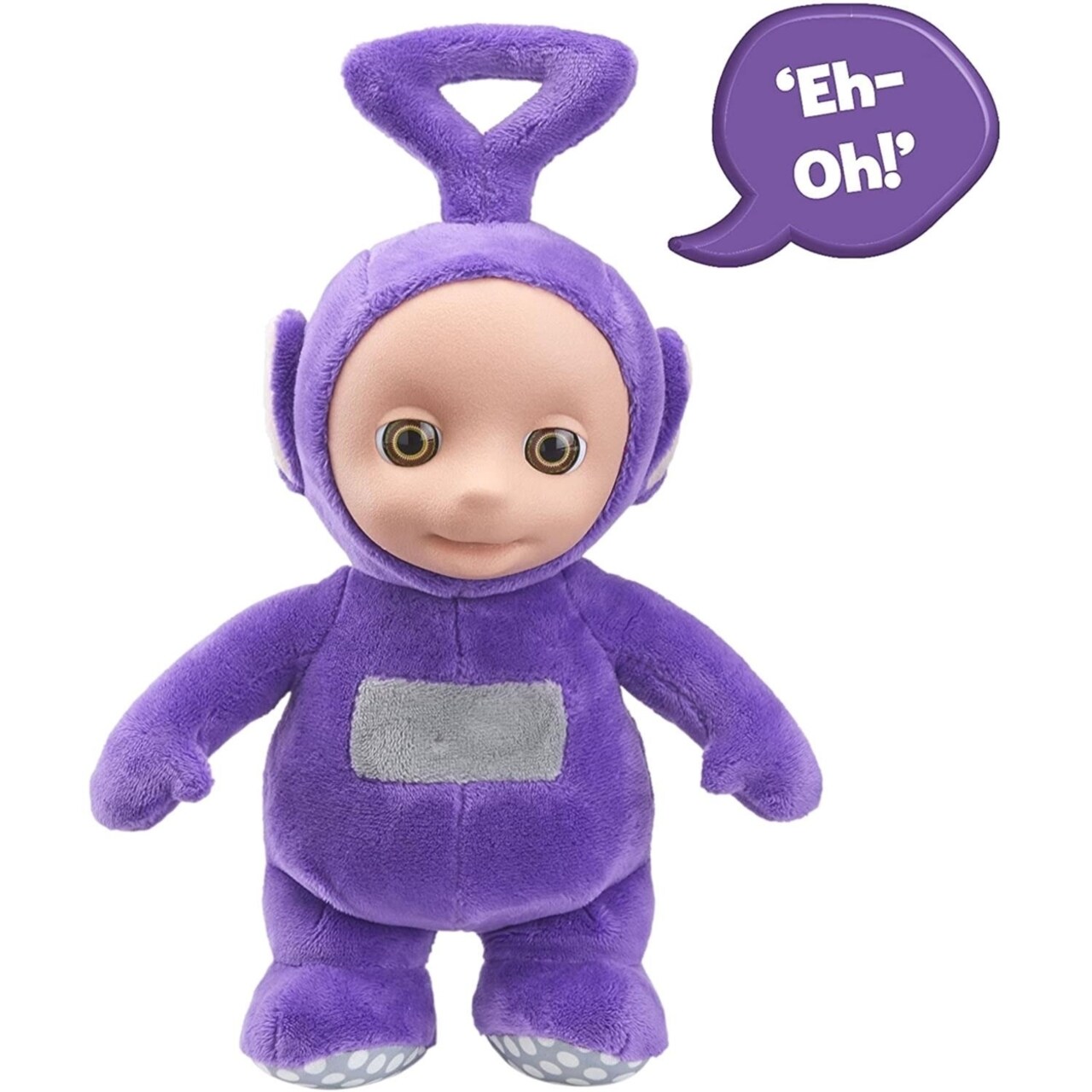 Mighty Mojo Teletubbies Talking Tinky Winky Purple Plush 11" Doll Giggles Teletubby Toy